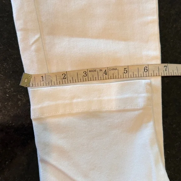 Anthropologie Pilcro & the Letterpress White High Rise Denim Legging Jeans W-28 - Picture 12 of 13